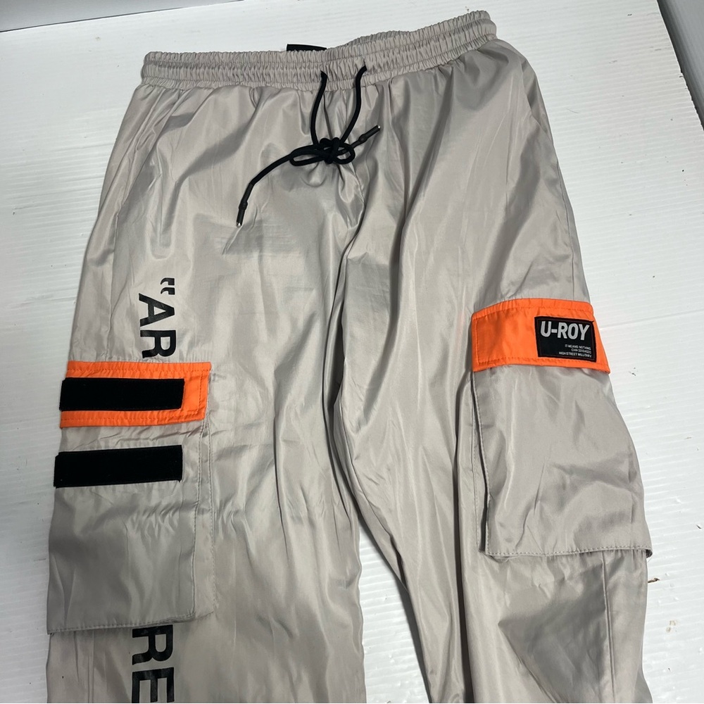 U-Roy Cargo Pants Size Large Grey - Picture 3 of 8